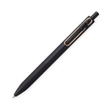 Uni - Ball One Gel Pen 0.38mm - Black Rose Gold Clip - Paper Mochi