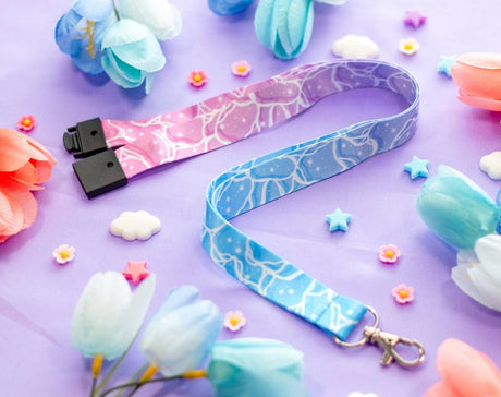 Vaporwave Water Lanyard - Paper Mochi