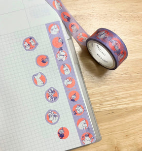 World Craft Moomin Maru Purple Washi Tape - Paper Mochi