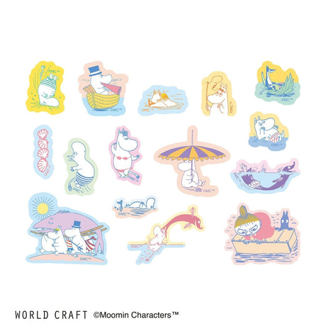 World Craft Moomin Valley's Sea Flake Stickers - Paper Mochi