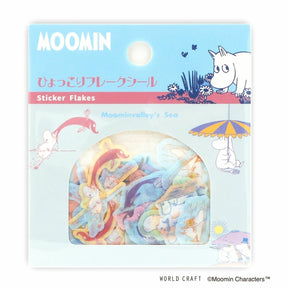 World Craft Moomin Valley's Sea Flake Stickers - Paper Mochi