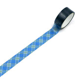 World Craft Poppie Clear Blue Retro Washi Tape - Paper Mochi