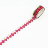 World Craft Poppie Strawberries Clear Washi Tape - Paper Mochi