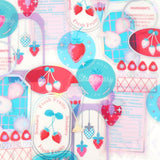 World Craft Strawberry Kira - Kira Clear Flake Stickers - Paper Mochi