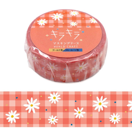 World Craft Washi Tape 15mm Daisy - Paper Mochi
